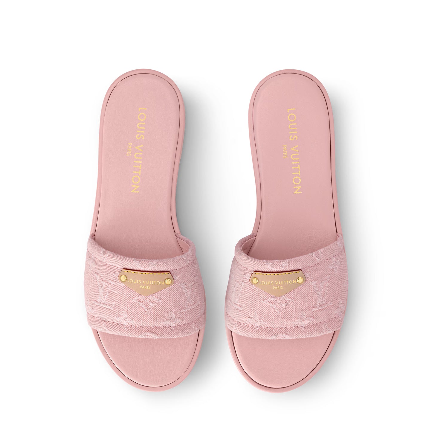 Viral Pink LV Slides