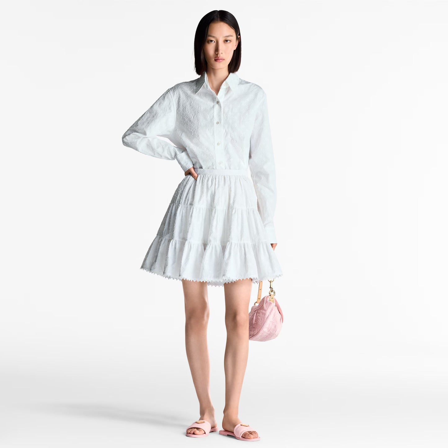 Viral Pink LV Slides