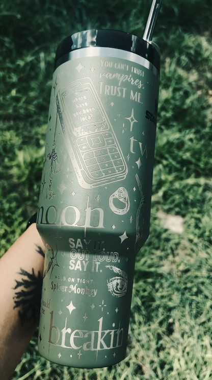 Stanley x Twilight theme Engraved  40oz Tumbler