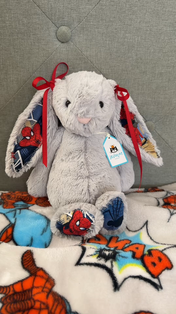 SpiderMan Custom Bunny Plush