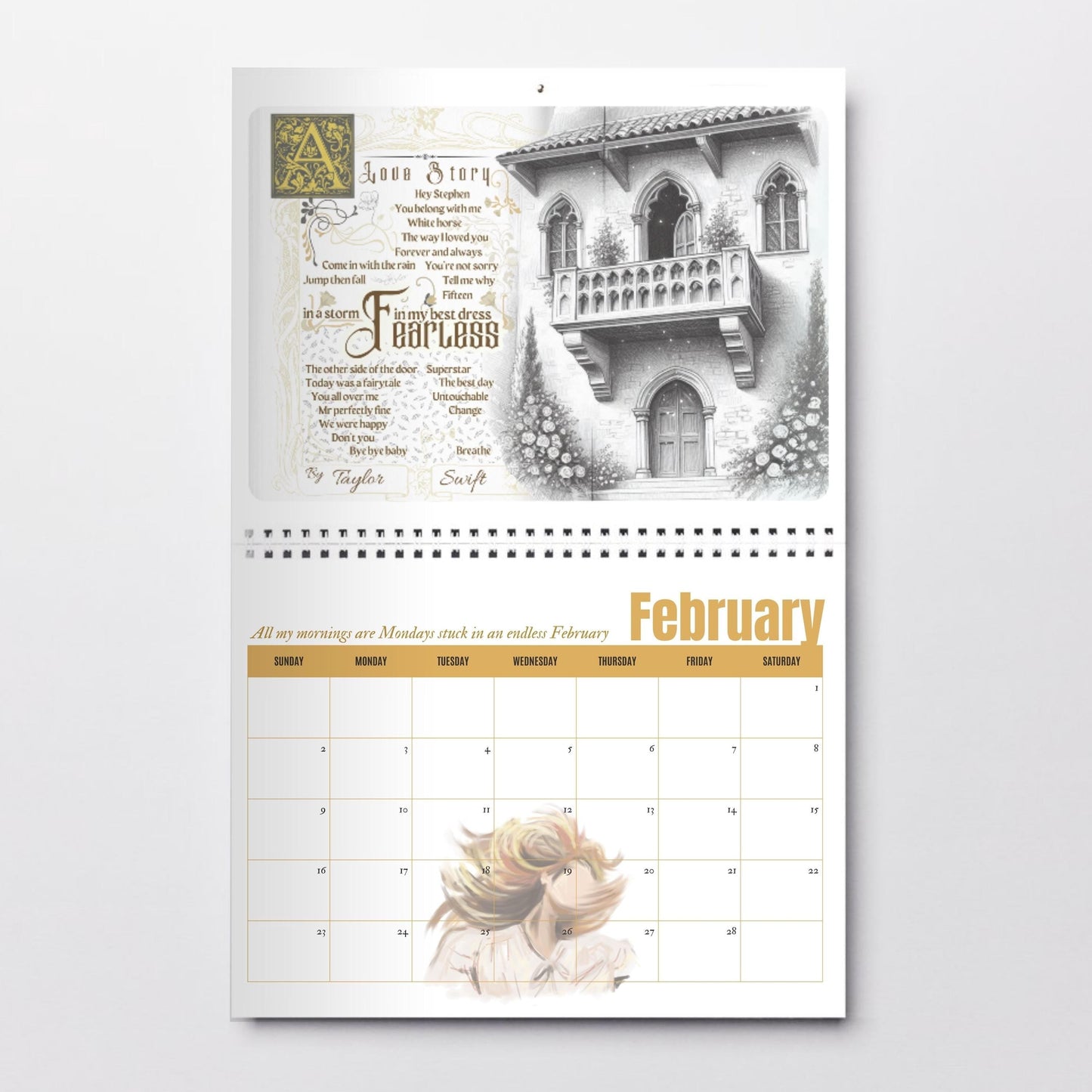 Swifties 2025 Desk Calendar (Instant Digital Download)