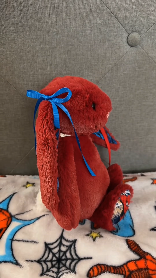 SpiderMan Custom Bunny Plush