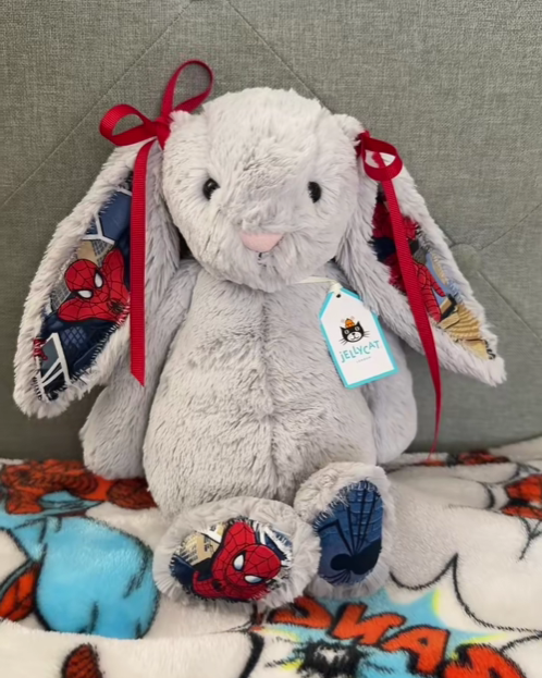 SpiderMan Custom Bunny Plush