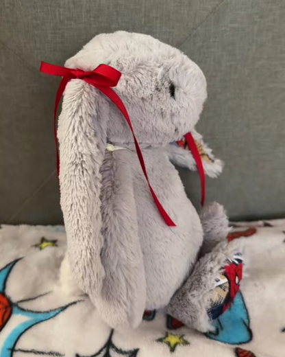 SpiderMan Custom Bunny Plush