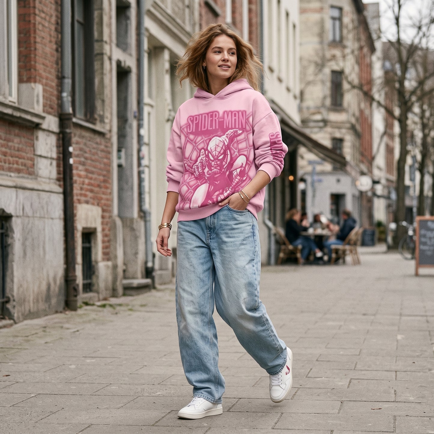 Viral Pink Spiderman Hoodie
