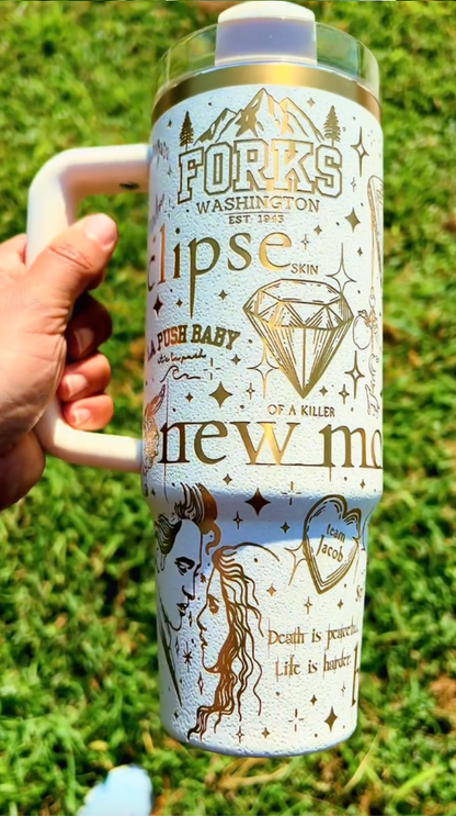 Stanley x Twilight theme Engraved  40oz Tumbler
